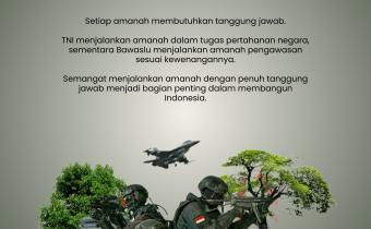 Hari TNI, Bawaslu Kabupaten Tegal Tekankan Pentingnya Menjaga Amanah: Setiap Tugas Ada Tanggung Jawab