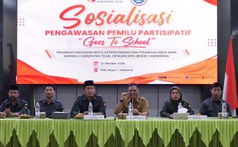 Bawaslu Tegal Sambangi SMK Negeri 1 Adiwerna, Siswa Diajak Jadi Pengawas Pemilu! Ini Pesan Pentingnya