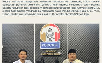 Bawaslu Kabupaten Tegal Ajak Masyarakat Maknai Demokrasi Lebih Luas, Bukan Sekadar Pemilu Lima Tahunan