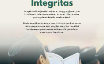 Bawaslu Kabupaten Tegal Publikasikan Pesan “Nilai Santri, Nilai Integritas” untuk Perkuat Demokrasi
