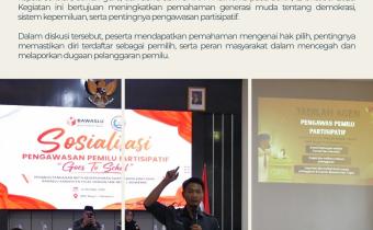 Bawaslu Kabupaten Tegal Ajak Generasi Muda SMKN 1 Adiwerna Melek Demokrasi dan Aktif Mengawasi Pemilu