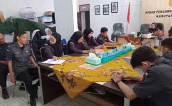 Matangkan Persiapan Uji Petik dan Sosialisasi Pengawasan Partisipatif, Bawaslu Kabupaten Tegal Gelar Rapat Internal