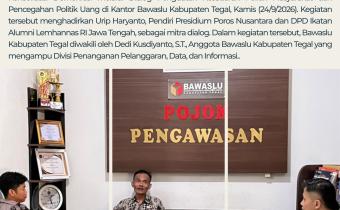 Konsolidasi Demokrasi  Bawaslu Kabupaten Tegal Perkuat Kesadaran Politik untuk Cegah Politik Uang